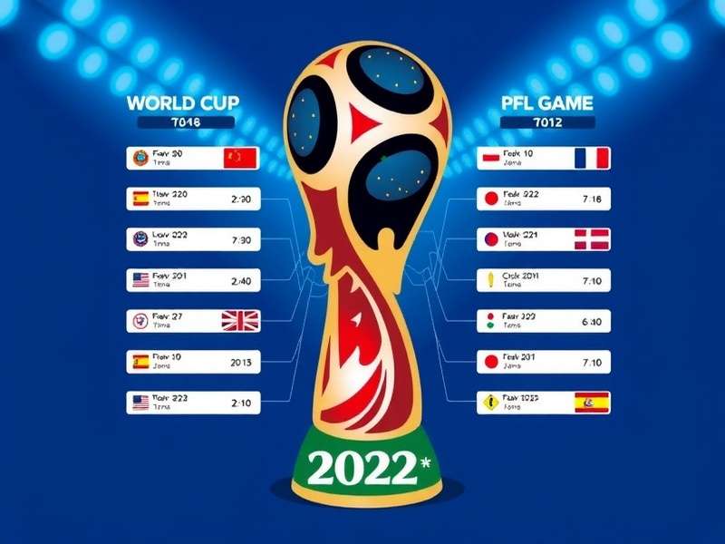 FIFA World Cup 2022 Draw Ceremony on stage in Doha