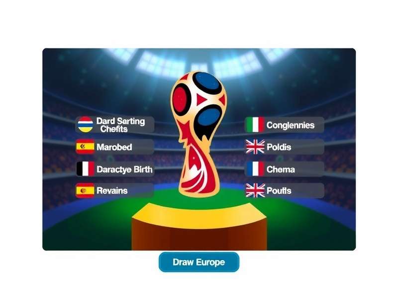 Visual diagram explaining UEFA World Cup qualification draw pots and seeding process