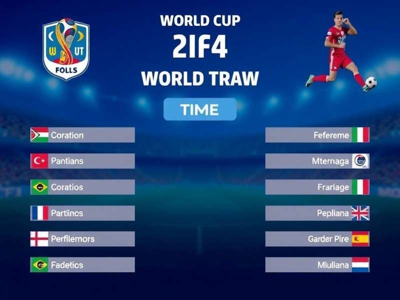 FIFA Club World Cup Draw Ceremony in progress