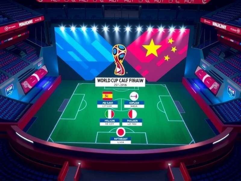 World Cup Draw ceremony live on television with audience