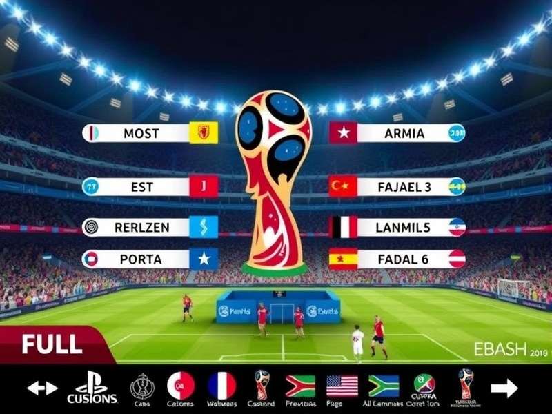 World Cup draw ceremony with officials selecting teams from pots