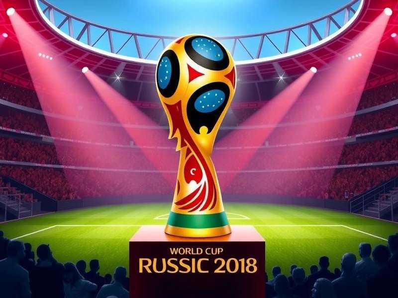 FIFA World Cup Draw ceremony stage with pots and balls