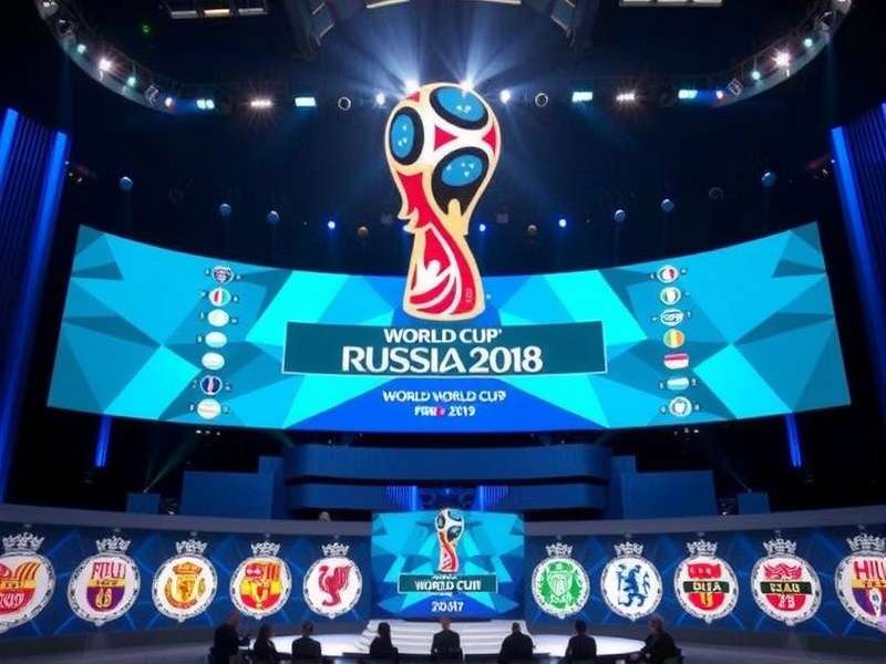 World Cup Draw ceremony interface showing team pots and group placements