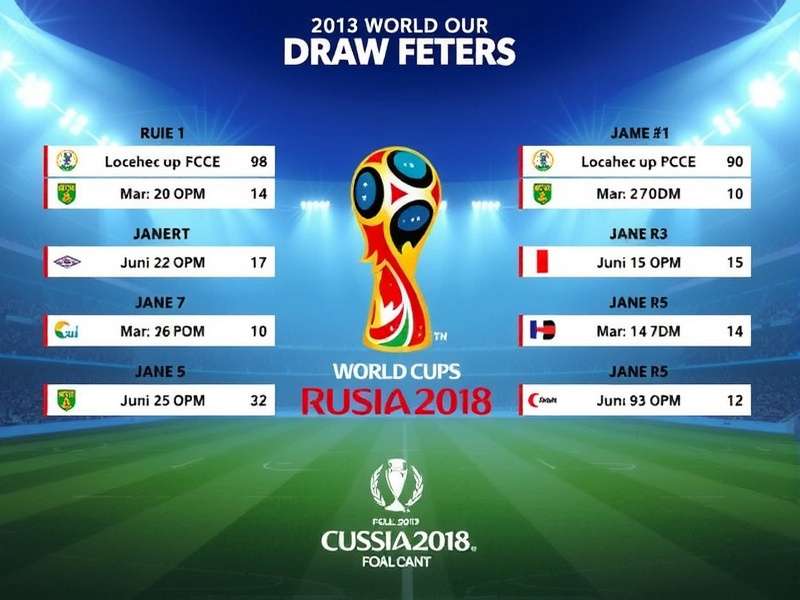 World Cup draw ceremony with teams and pots