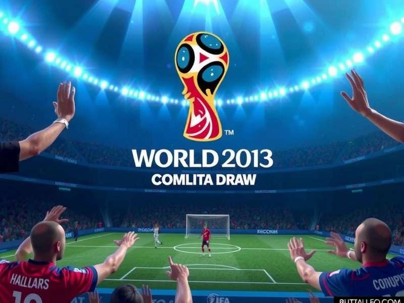 FIFA Club World Cup Draw ceremony with officials drawing balls