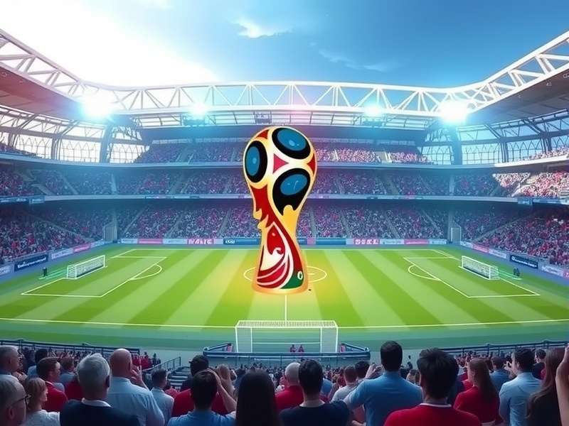 FIFA World Cup draw ceremony with balls and pots