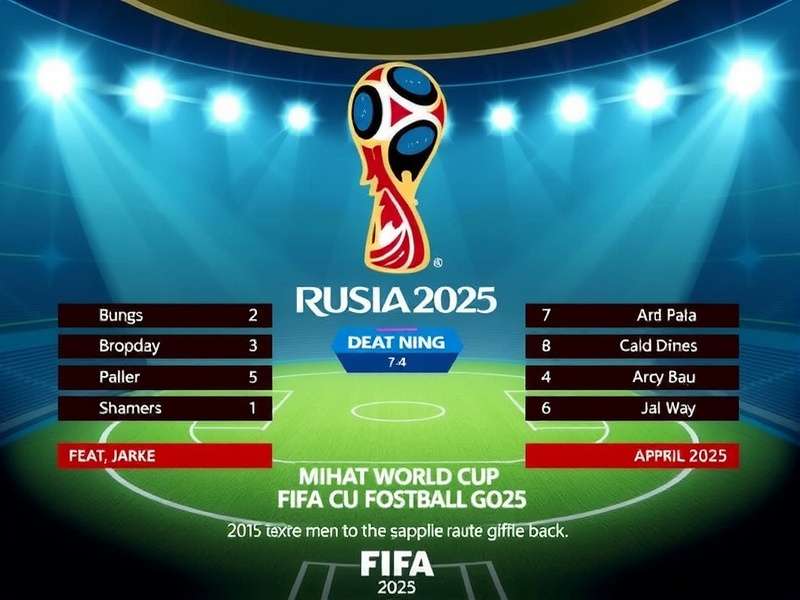 Grand ceremony hall setup for the FIFA World Cup Draw 2025 with pots and flags on stage