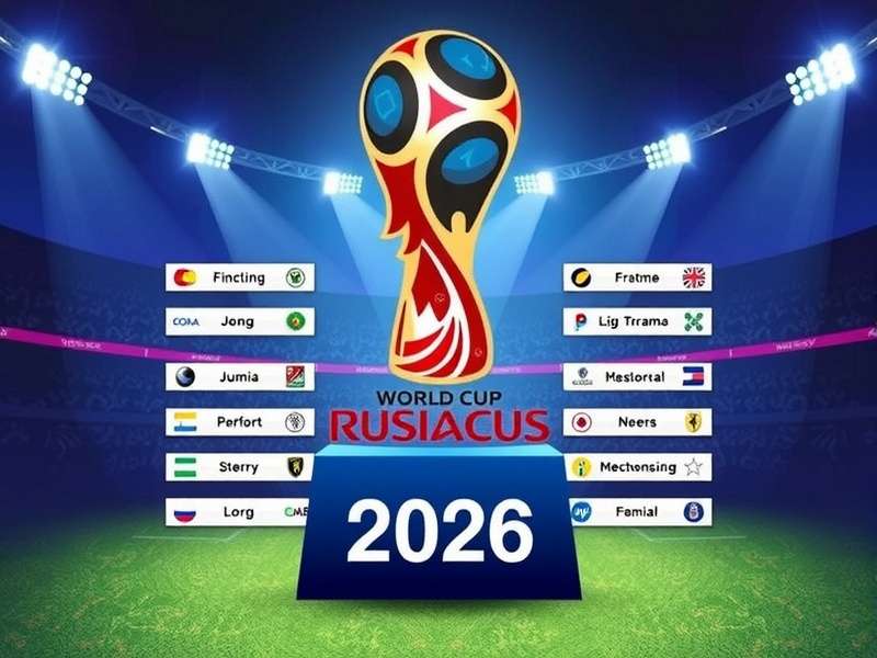 FIFA World Cup trophy on a football field