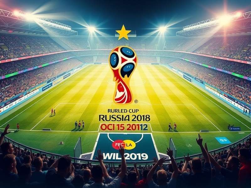 FIFA World Cup trophy on display at a draw ceremony