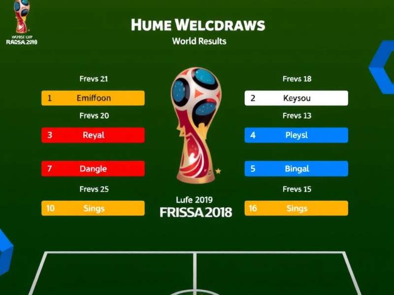 Football World Cup Draw ceremony with balls and representatives