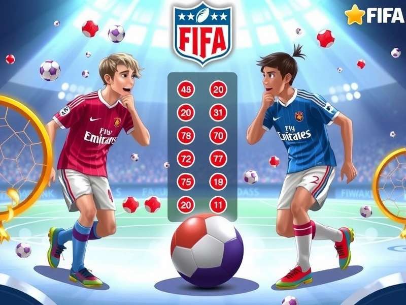 FIFA World Cup draw ceremony with officials drawing balls from pots