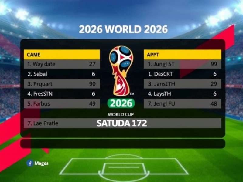 Soccer ball on pitch with stadium in background