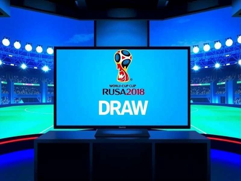FIFA World Cup Draw ceremony on television with hosts and football legends