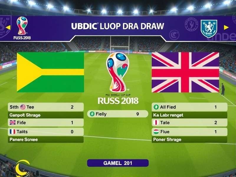 BBC Television Studio setup for a major football event draw ceremony