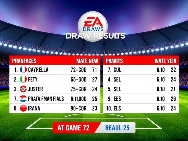 FIFA World Cup Draw ceremony in progress