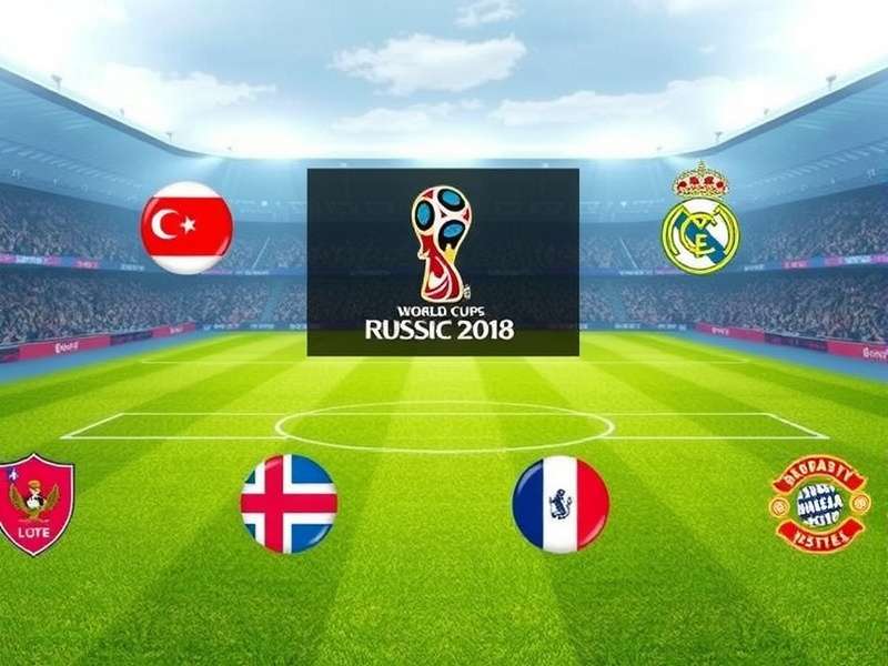 FIFA World Cup draw ceremony with team representatives and balls