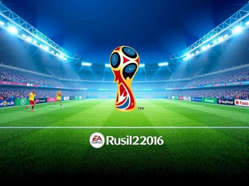 FIFA World Cup trophy surrounded by flags of participating nations