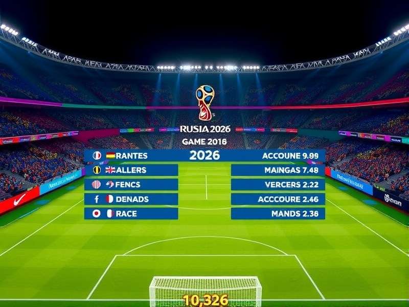 FIFA World Cup Draw ceremony with balls and pots on stage