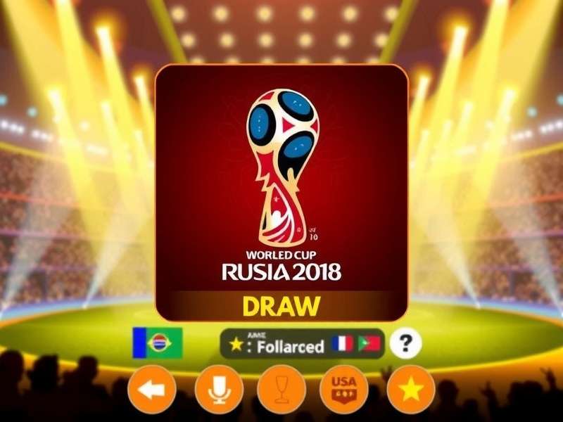 World Cup Draw Europe ceremony with officials drawing teams