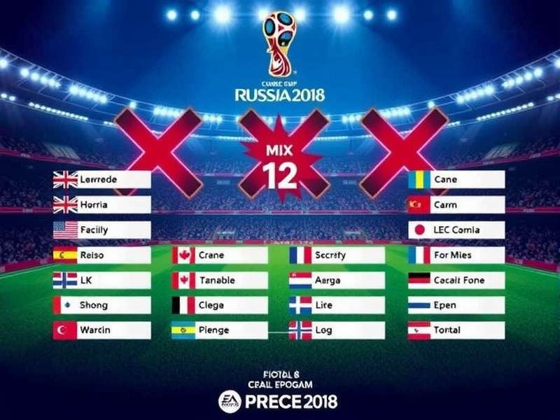 FIFA World Cup draw ceremony with balls and teams