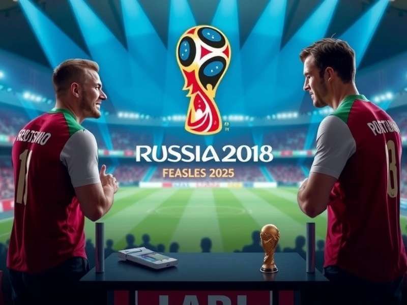 FIFA World Cup Draw ceremony with balls and pots on stage