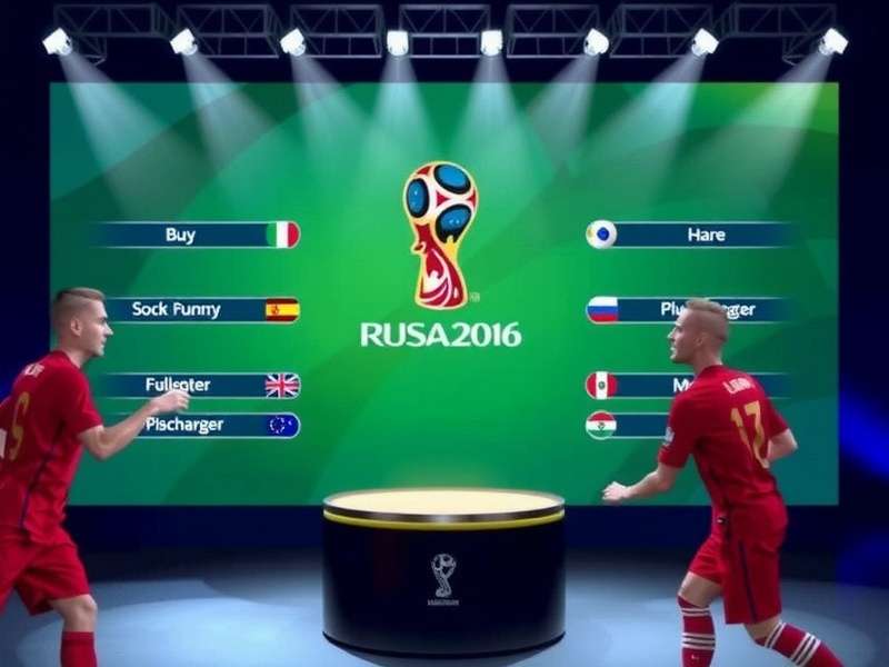 Official FIFA World Cup Draw ceremony with balls being drawn from pots