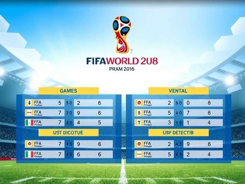 FIFA World Cup Draw ceremony with teams being selected