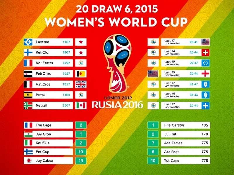 Women's World Cup Draw ceremony with balls being selected