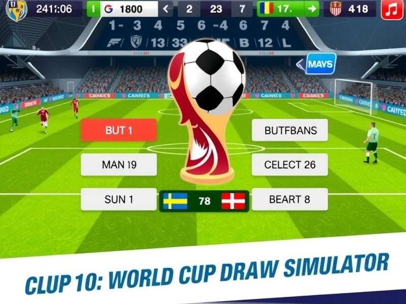 Club World Cup draw ceremony with officials and football representatives