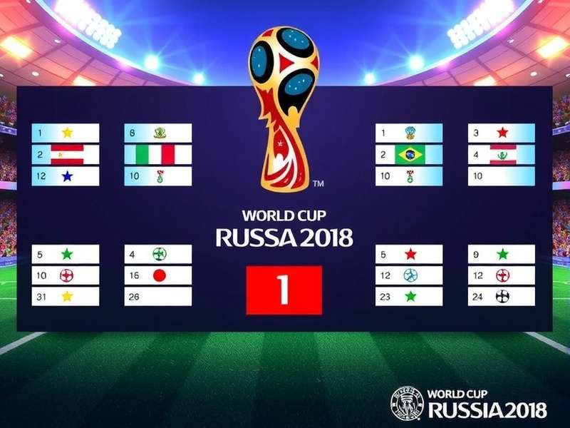 World Cup Draw Ceremony with balls and pots