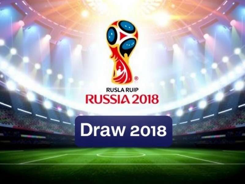 Grand stage setup for the FIFA World Cup draw ceremony