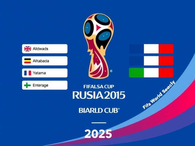 Artistic visualization of the 2025 FIFA Club World Cup draw ceremony with teams and pots