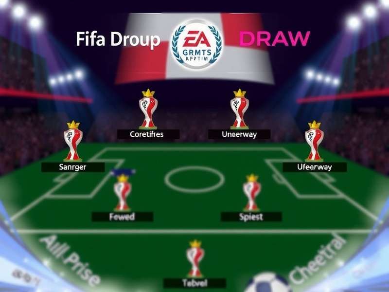 FIFA World Cup group draw ceremony with teams and pots