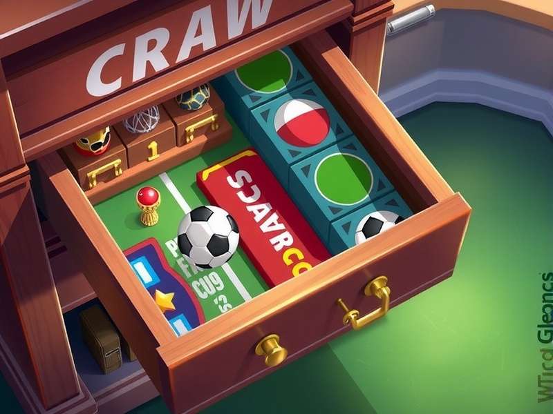 A dramatic artistic representation of a World Cup draw ceremony with balls and flags