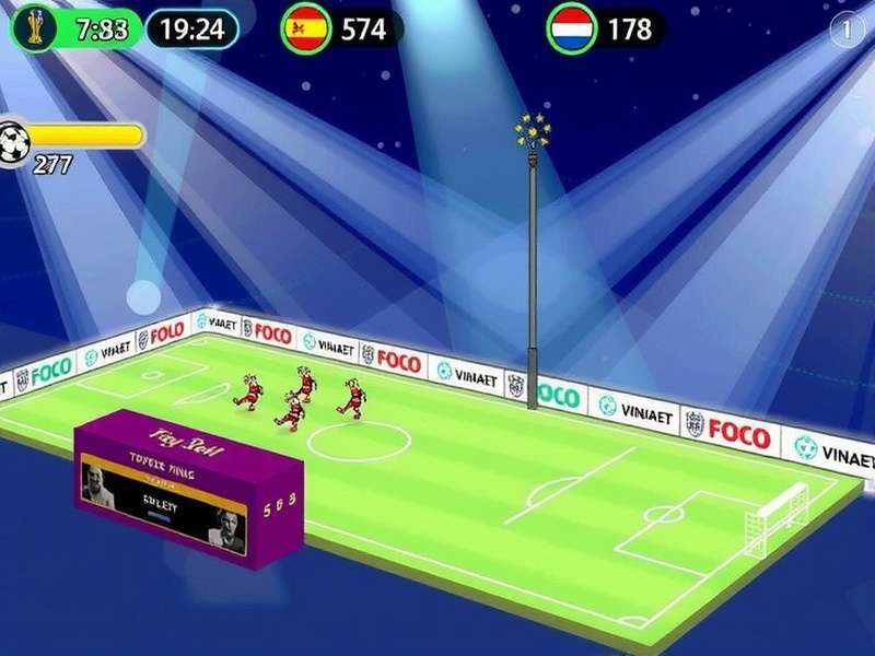 FIFA World Cup Trophy on a football pitch