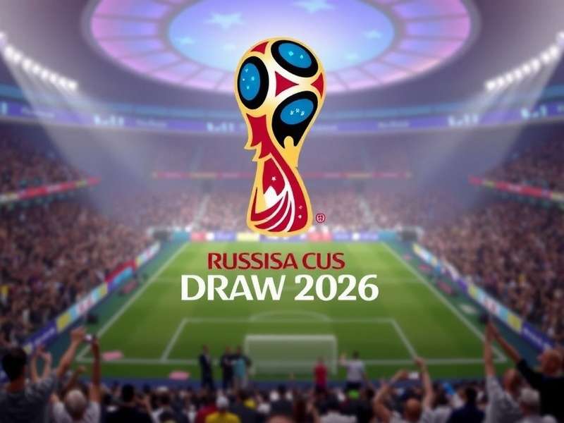 FIFA World Cup draw ceremony with balls and pots