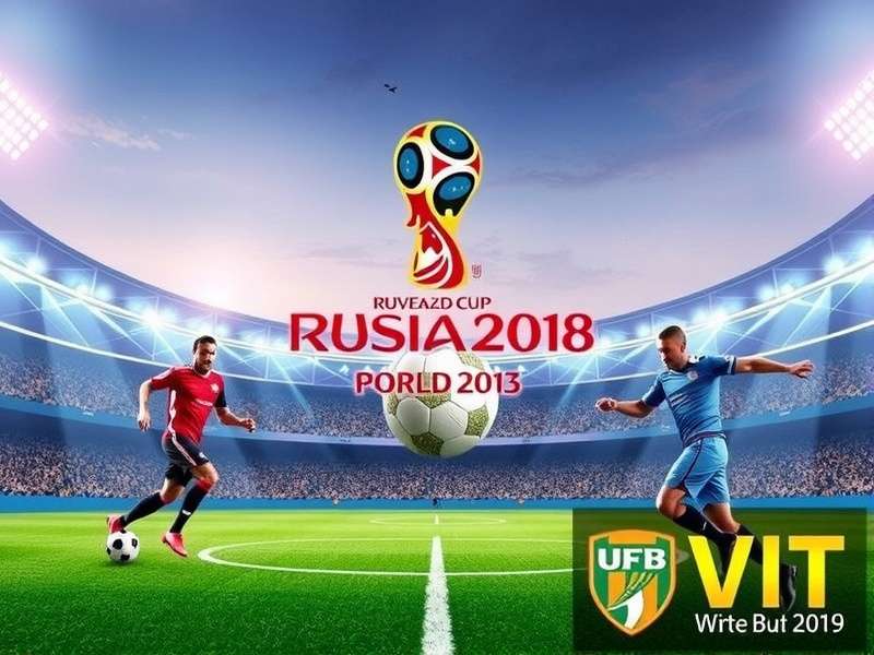World Cup draw ceremony with flags and officials on stage