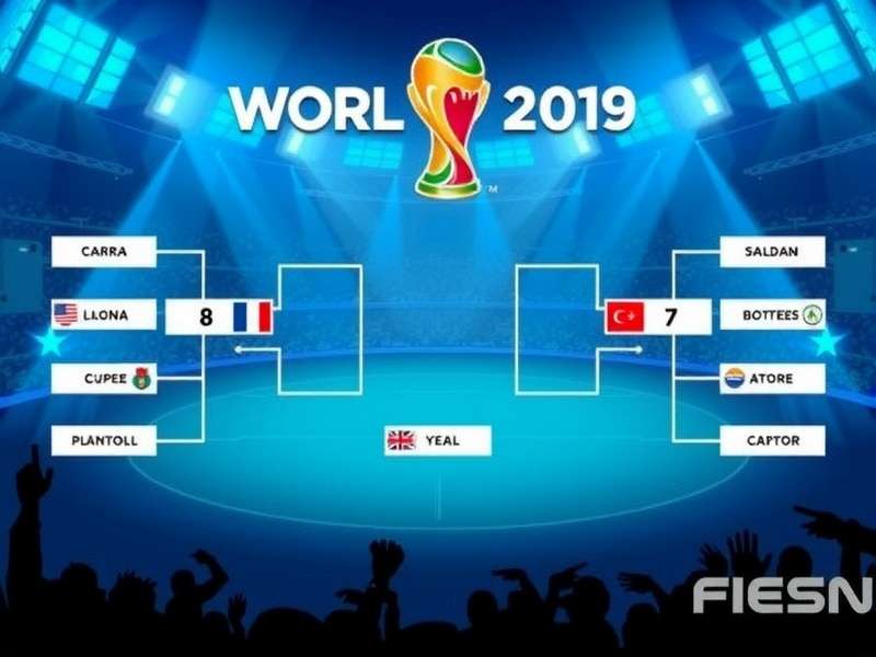 World Cup Bracket 2025 – knockout stage tree and group allocation diagram