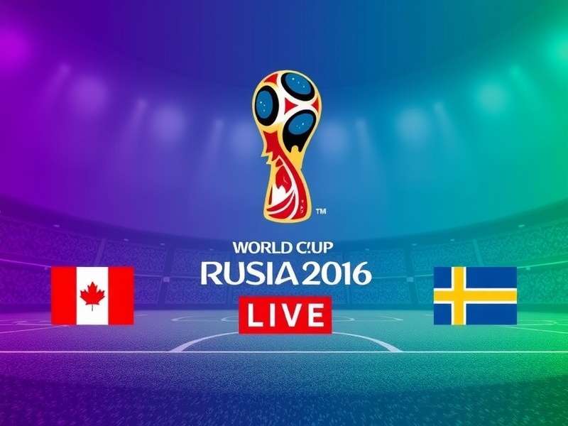 FIFA World Cup draw ceremony with flags and trophy on stage