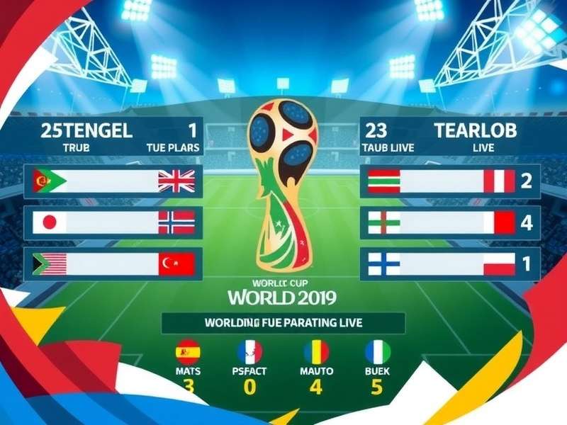 World Cup Draw Live – football representatives on stage with draw pots and trophies