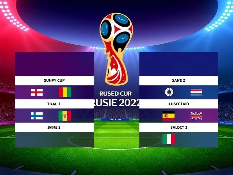 2022 World Cup Draw ceremony scene with groups and pots visualization