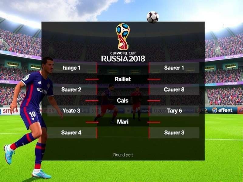 Round Of 16 Club World Cup Draw – Official FIFA event visualisation showing the expanded knockout bracket