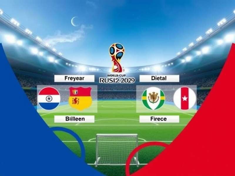 UEFA World Cup Draw event with flags and football