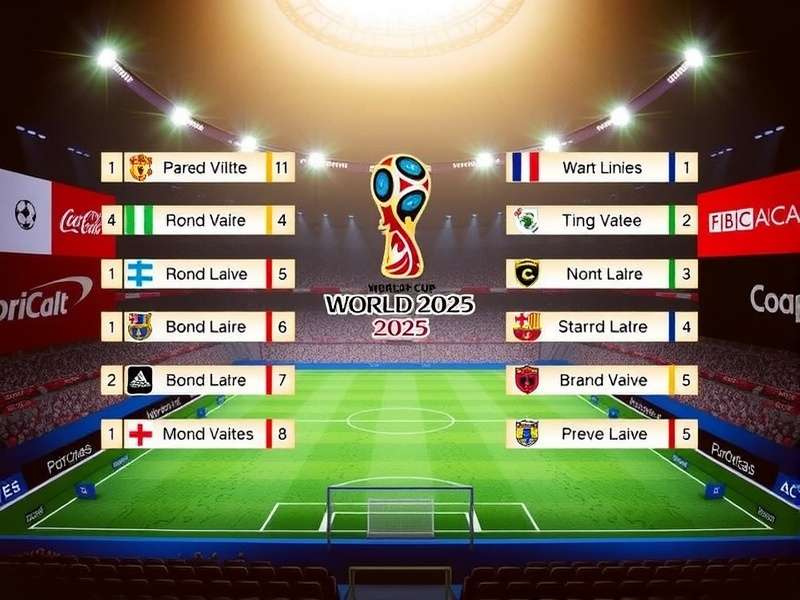 World Cup Draw 2025 Fixtures – India Edition overview with flags and football