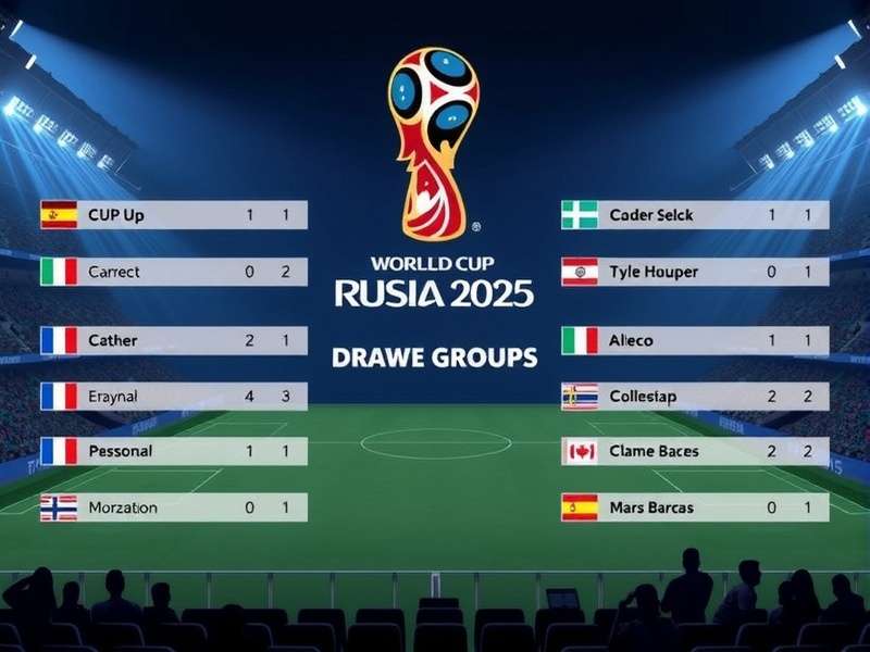 World Cup Draw 2025 Groups visual representation showing pot allocation and group stage structure